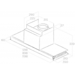 Elica FILO90 90厘米 900m³/h 不銹鋼嵌入式抽油煙機